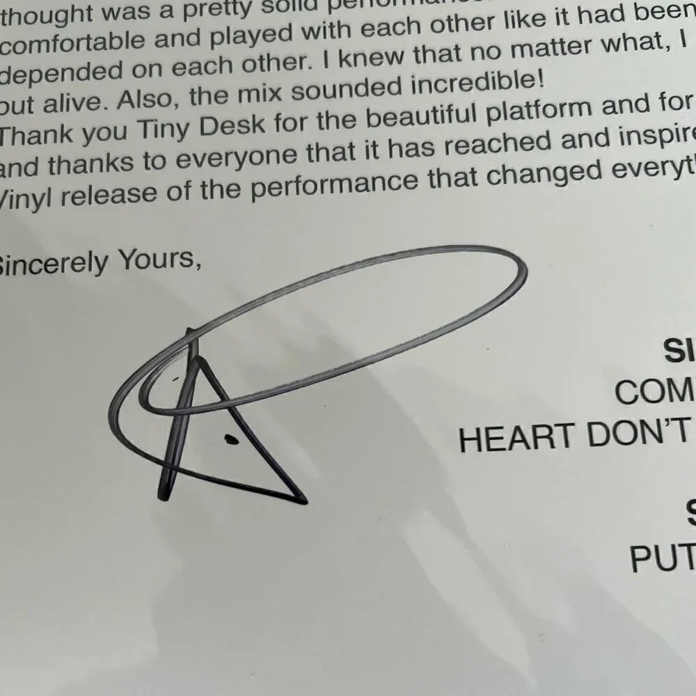Anderson .Paak & The Free Nationals - NPR Tiny Desk SIGNED Vinyl LP